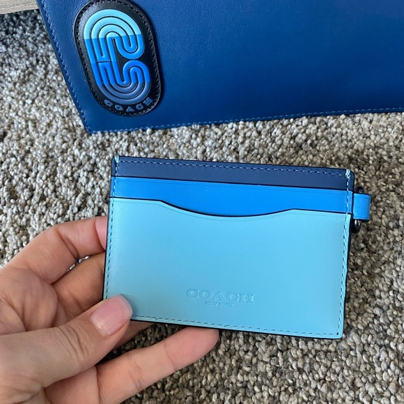 NWOT Coach Colorblock wristlet wallet card holder - Picture 7 of 14